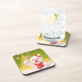 キャンディーケーン付きクリスマスドッグ コースター (右側)