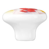 キャンディーケーン付きクリスマスドッグ セラミックノブ (側面)