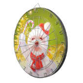 キャンディーケーン付きクリスマスドッグ ダーツボード (正面右)