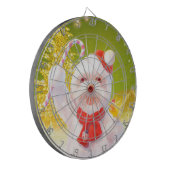 キャンディーケーン付きクリスマスドッグ ダーツボード (正面左)