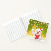 キャンディーケーン付きクリスマスドッグ ノートブック (内部)