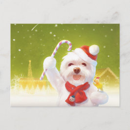 キャンディーケーン付きクリスマスドッグ 案内ポストカード