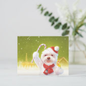 キャンディーケーン付きクリスマスドッグ 案内ポストカード (スタンド正面)