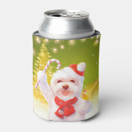 キャンディーケーン付きクリスマスドッグ 缶クーラー