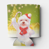 キャンディーケーン付きクリスマスドッグ 缶クーラー (裏面)