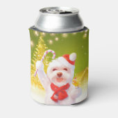 キャンディーケーン付きクリスマスドッグ 缶クーラー (缶裏面)