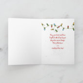 キャンディーケーン付きクリスマスラグドール カード (内部)