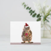 キャンディーケーン付きクリスマスリス シーズンポストカード (スタンド正面)