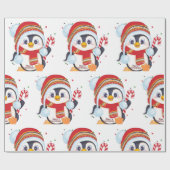 キャンディーケーン付きクリスマス用言語 ラッピングペーパー (フラット)