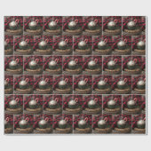 キャンディーケーン入りクリスマスホットチョコレート ラッピングペーパー (フラット)