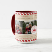 キャンディーケーン北極の表現クリスマス写真 マグカップ (正面左)