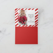 キャンディーケーン折りグリーティングカード カード (内部)