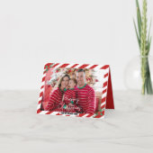 キャンディーケーン折りグリーティングカード カード (正面)