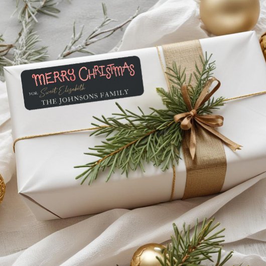 キャンディーケーン楽しいクリスマスギフトラベル ラベル