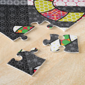 キャンディーケーン模様 ジグソーパズル (側面)