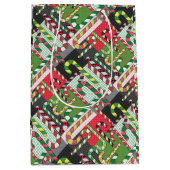 キャンディーケーン模様 ミディアムペーパーバッグ (正面)