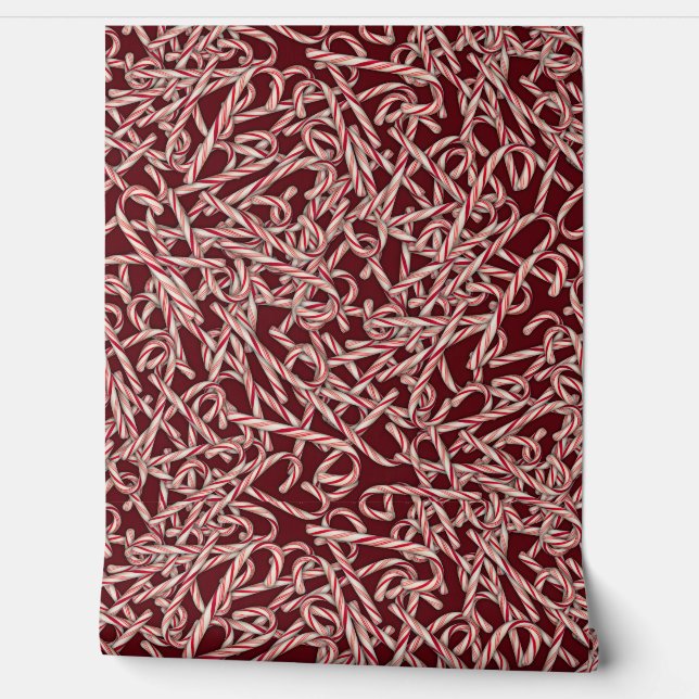 キャンディーケーン模様 壁紙 (ほどく)