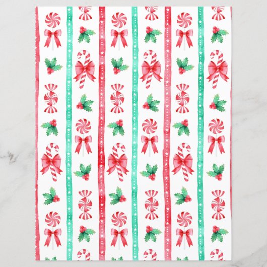 キャンディーケーン水の色の子供たちサンタへの手紙 (裏面)