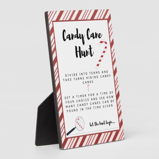 キャンディーケーン狩り標識 フォトプラーク (側面)