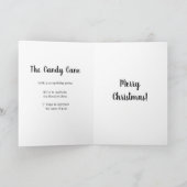 キャンディーケーン記号グリーティングカード シーズンカード (内部)