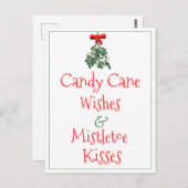 キャンディーケーン・ウィッシュ&ヤドリートー・キスズ・クリスマス ポストカード (正面/裏面)