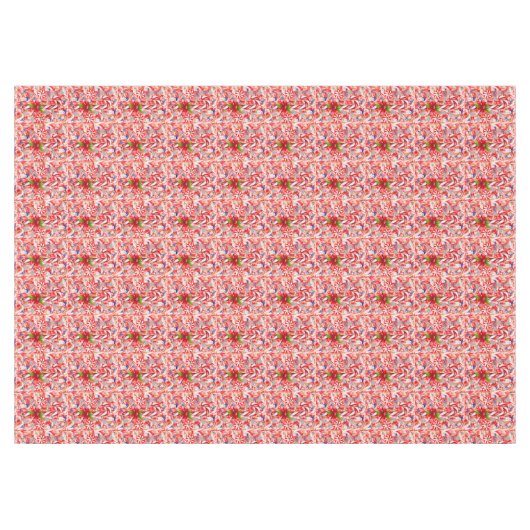 キャンディーケーン、クリスマステーブルクロス テーブルクロス (正面(横))