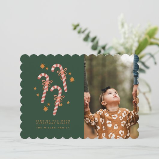 キャンディーケーン クリスマス ウィッシューズ ホリデー カード (スタンド正面)