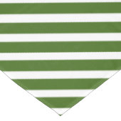 キャンディーケーン クリスマス グリーン & ホワイト ストライプ テーブルクロス (アングル)