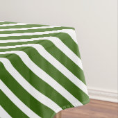 キャンディーケーン クリスマス グリーン & ホワイト ストライプ テーブルクロス (インサイチュ)