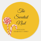 キャンディーケーン クリスマス ステッカー | ザ・スウィーティスト ノエル コレクション (正面)