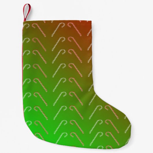 キャンディーケーン スモールクリスマスストッキング (正面)