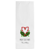 キャンディーケーン ハート メリークリスマス NAME フェスティブ ファン ワインギフトバッグ (裏面)