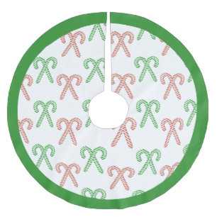 キャンディーケーン/ペパーミントブラシ仕上げポリエステルツリースカート ブラッシュドポリエステルツリースカート