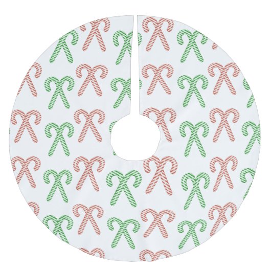 キャンディーケーン/ペパーミントブラシ仕上げポリエステルツリースカート ブラッシュドポリエステルツリースカート (正面)