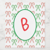 キャンディーケーン/ペパーミント ワインラベル (シングルラベル)