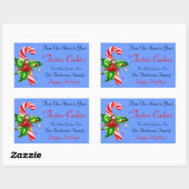 キャンディーケーン&ホリーホリデーフード スクエアシール (シート)