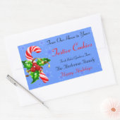 キャンディーケーン&ホリーホリデーフード スクエアシール (封筒)