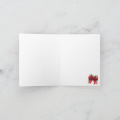 キャンディーケーン&ホリー ノートカード (内部)