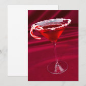 キャンディーケーン マーティーニ 招待状 (正面/裏面)