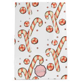 キャンディーケーン – メリークリスマス ミディアムペーパーバッグ (裏面)