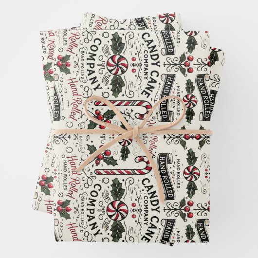 キャンディーケーン ラッピングペーパーシート (インサイチュ)