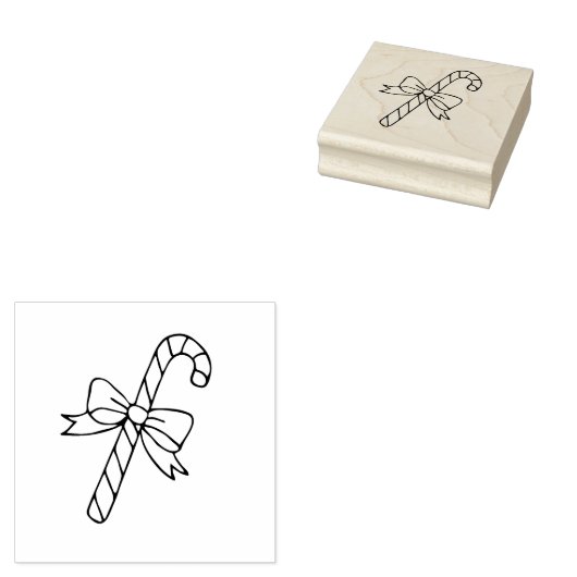 キャンディーケーン ラバースタンプ (押印)