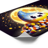 キャンディーコーンかわいこちゃん – ハロウィーンキャラクターアート ポスター (角)