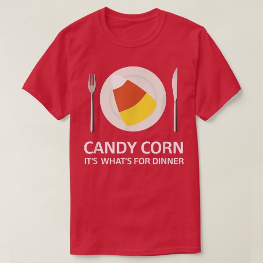 キャンディーコーンそのwhatsディナーハロウィーンの衣装 tシャツ (デザイン正面)