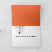 キャンディーコーンのハロウィーンのスケルトン カード (内部)