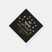 キャンディーコーンのハロウィーンを扱うトリックはない スタンダードカクテルナプキン (角)