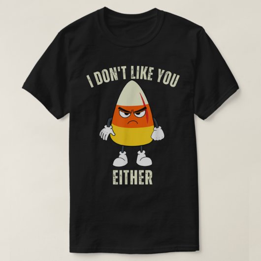 キャンディーコーンの衣装お前もハローウィーが好きじゃない Tシャツ (デザイン正面)