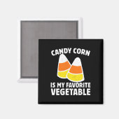 キャンディーコーンは私のお気に入りの野菜ティーレトロホール マグネット (正面/裏面)