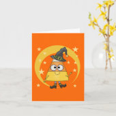 キャンディーコーンウィッチハロウィーン カード (黄色い花)