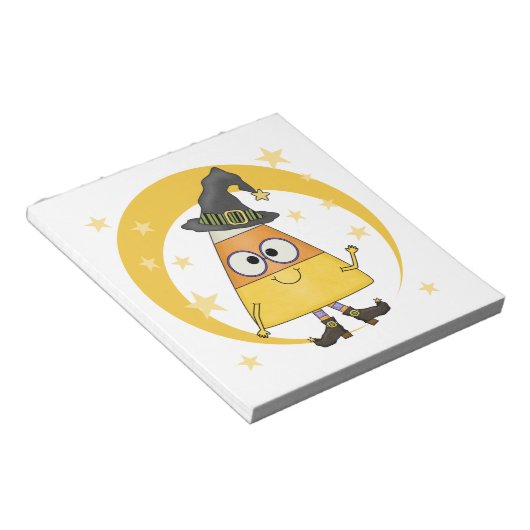 キャンディーコーンウィッチハロウィーン ノートパッド (アングル)